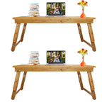 Floor Table Tray with Folding Legs Adjustable Low Coffee Table for Sitting on Floor Bamboo,Fully Assembled,33.5x17.7in