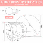 10FT Bubble House, Clear Balloon House for Party, PVC Bubble House Dome Inflatable for Kids, Inflatable Bubble House Perfect for Indoor Outdoor Kids Party Celebrations Party Rental Equipment