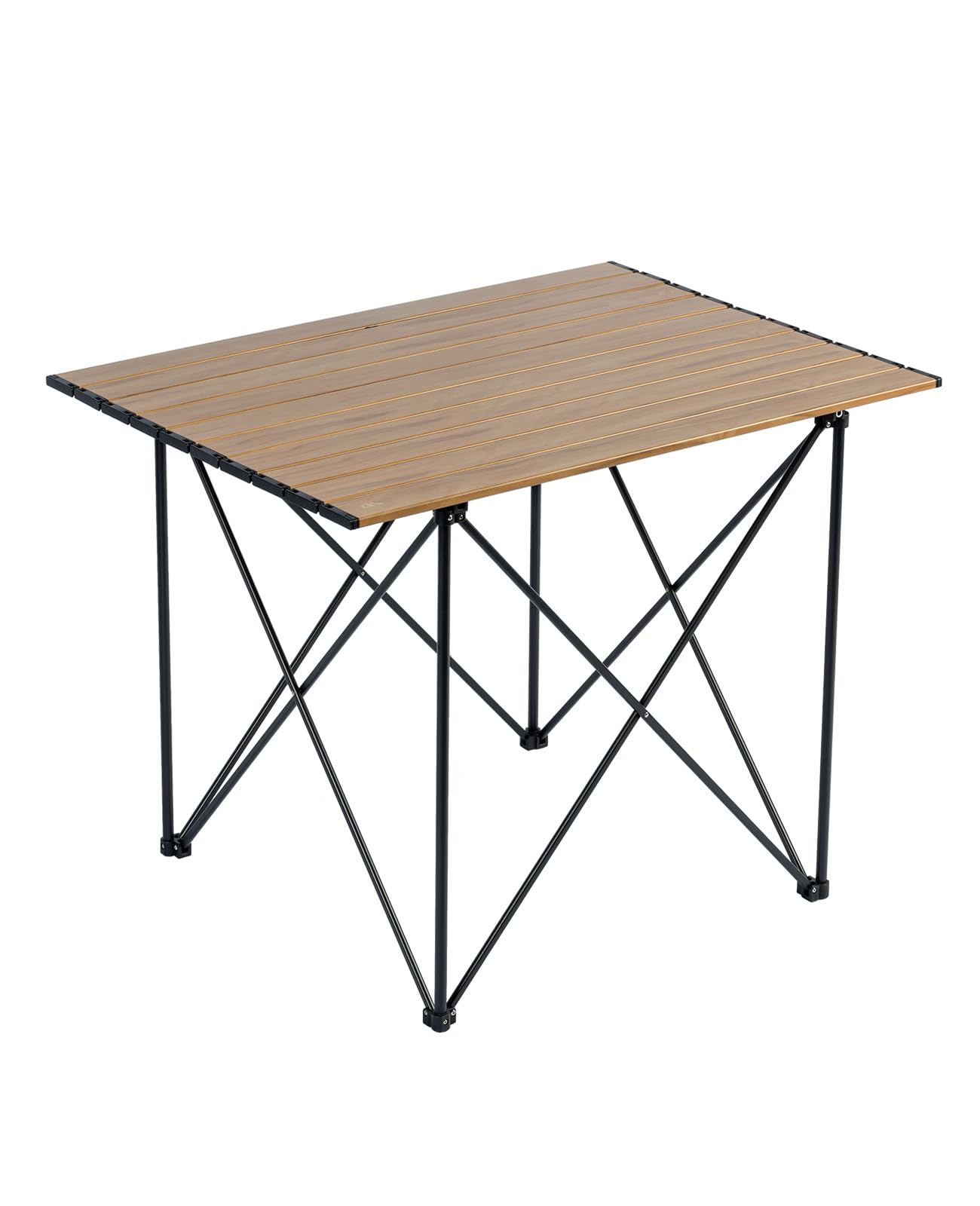 iClimb Ultralight Compact Camping Folding Table with Carry Bag (Black - S)