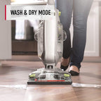 Hoover FloorMate Deluxe Hard Floor Cleaner Machine, Lightweight Cleaning Machine, Floor Scrubber with Spin Scrub Brushes, Wash and Dry Mode, Ideal for Hardwood, Vinyl, Tile, Laminate and More