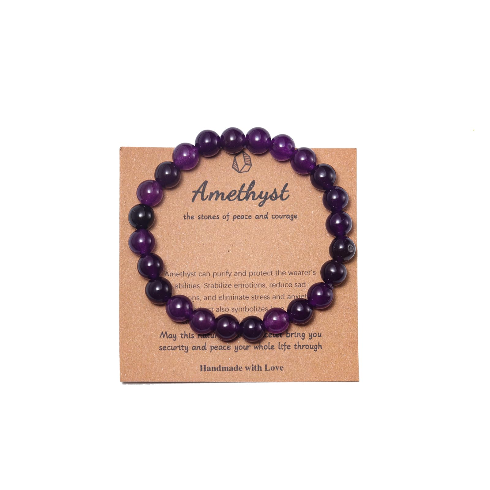 Pingyongchang Stress Relief Anxiety Yoga Bracelet,Mantra Bracelets for Women Natural Crystal Stone Healing Gifts Birthday Gifts for Jade Bracelet for Men