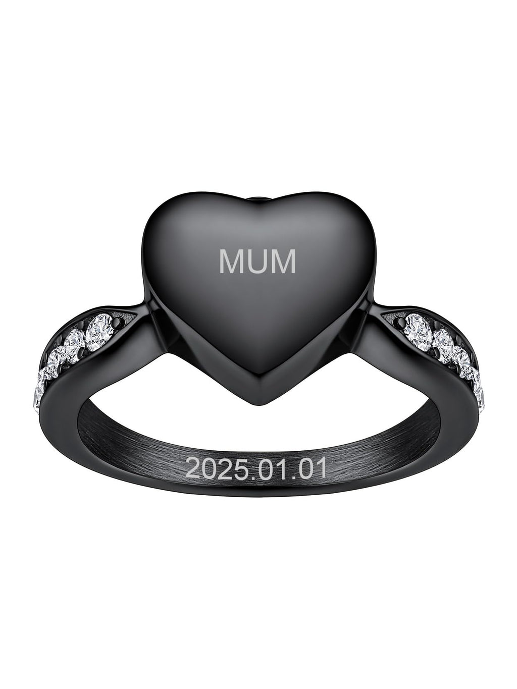 Stainless Steel Heart/Claddagh Cremation Urn Ring for Ashes for Women Waterproof Locket Rings Memorial Jewelry(with Gift Box)