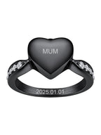 Stainless Steel Heart/Claddagh Cremation Urn Ring for Ashes for Women Waterproof Locket Rings Memorial Jewelry(with Gift Box)