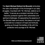 Hero Company Saint Michael Defend Us Bracelet - Helps Pair Veterans With A Service Dog Or Shelter Dog
