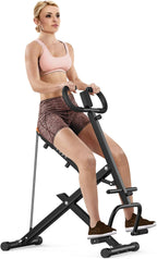 Machine à Squat Dskeuzeew avec Moniteur LCD, Équipement d'Exercice pour la Maison Machine à Squat et Rameur 330 Lbs avec Résistance Réglable Machine d'Entraînement à Domicile Entraîneur de Jambes et Fessiers pour Tout le Corps