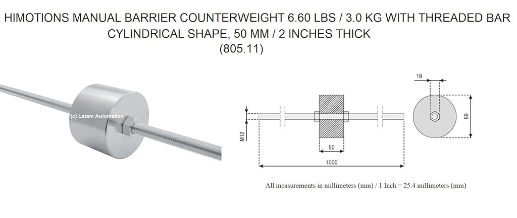 BENINCA HI-MOTIONS Manual Parking/GATE/Road Barrier KIT (LIMIT4-NA)