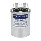 45/5 uF 45+5 MFD 370V or 440V Dual Run Start Round A/C Capacitor 45 5 uF 370 440 Volt VAC CBB65B Air Conditioner Capacitors for AC Unit Fan Motor Start or Heat Pump or Condenser Straight Cool
