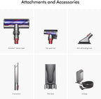 Dyson V8 Plus Cordless Vacuum, Cleans Hard Floors and Carpets, Detangles, Converts to Handheld, 115AW, 2 Power Modes, Up to 40 Minutes¹
