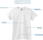 Gildan Unisex Adult Ultra Cotton T-Shirt, Style G2000, Multipack