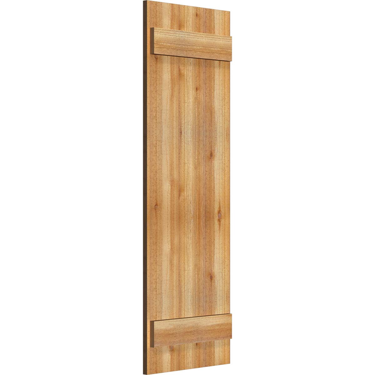 Ekena Millwork RBJ06S16X048RWR TimberCraft Three 5 3/8" Boards Joined Board-n-Batten, Rustic Wood Shutters (Per Pair), 16 1/8"W x 48"H, Rough Sawn Western Red Cedar