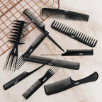 KISS Professional 10-pc Comb Set-Detangle & Style Assortment