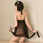 JasmyGirls Sexy Cat Cosplay Lingerie Dress Halloween Kawaii Anime Costume Cute Maid Outfit Japanese Lolita Underwear