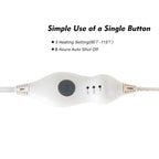 Manta Elétrica Tefici, Super Aconchegante e Macia, Flanela de 2 Camadas 50" x 60", Manta Aquecida com 3 Níveis de Aquecimento e Desligamento Automático em 4 Horas, Lavável na Máquina, Certificada ETL e FCC, Uso Residencial e Escritório, Cor Camelo