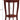 Convenience Concepts American Heritage Round End Table with Shelf, Mahogany