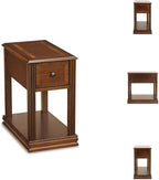 Signature Design by Ashley Breegin New Traditional Wooden Chair Side End Table, Brown