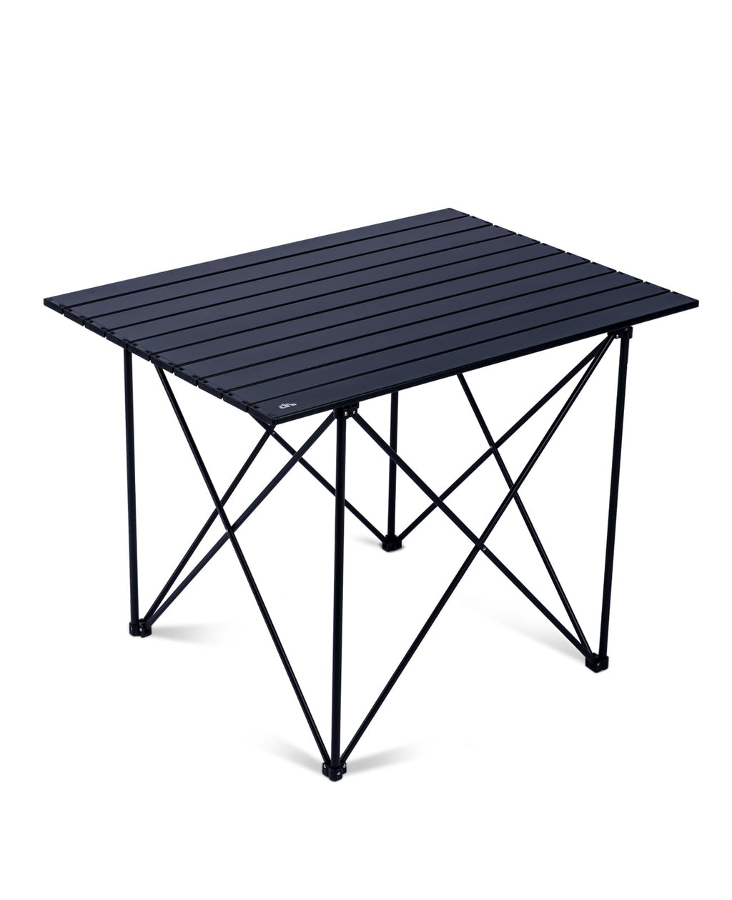 iClimb Ultralight Compact Camping Folding Table with Carry Bag (Black - S)