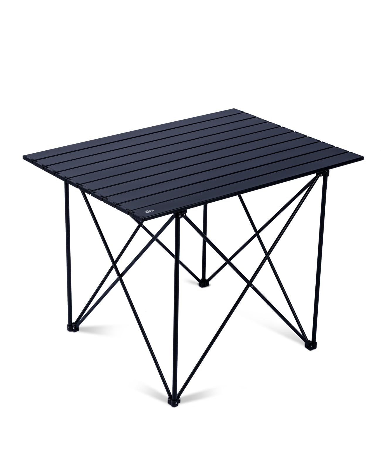 iClimb Ultralight Compact Camping Folding Table with Carry Bag (Black - S)