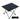 iClimb Ultralight Compact Camping Folding Table with Carry Bag (Black - S)