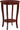 Convenience Concepts American Heritage Round End Table with Shelf, Mahogany
