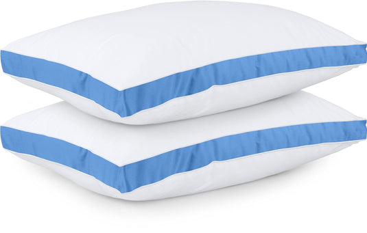 Utopia Bedding Bed Pillows for Sleeping Queen Size (White), Set of 2, Cooling Hotel Quality, Gusseted Pillow for Back, Stomach or Side Sleepers