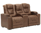 Signature Design by Ashley Next-Gen DuraPella Power Reclining Sofa with Adjustable Headrest, Sand