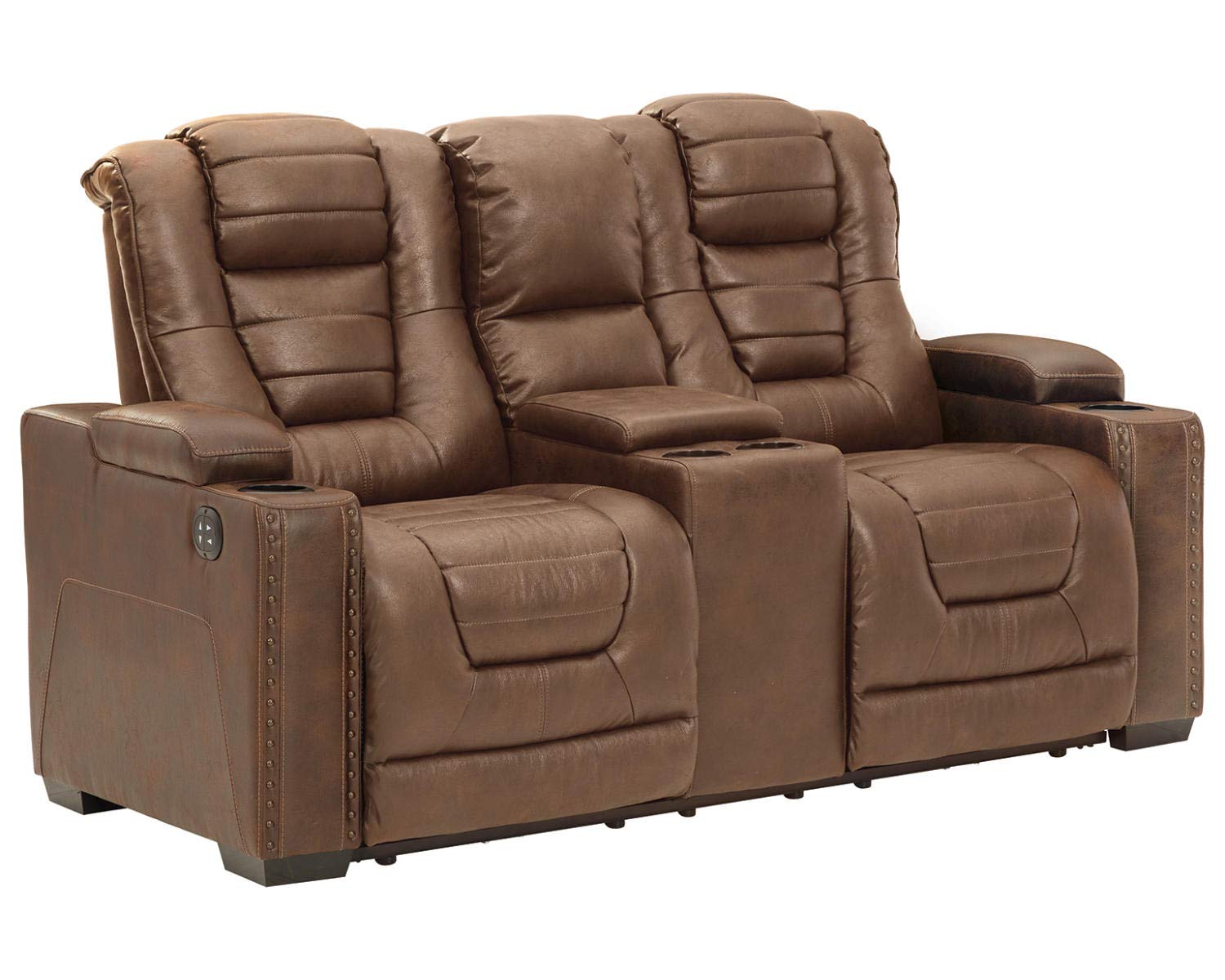 Signature Design by Ashley Next-Gen DuraPella Power Reclining Sofa with Adjustable Headrest, Sand