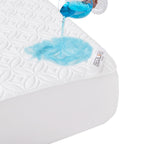 BEDLORE Waterproof Mattress Protector, Queen Size Mattress Pad Noiseless with Deep Pocket 6"-18" Depth, Soft Breathable Dirt-Proof Bed Mattress Cover Washable for Home, Bedroom, Hotel (Gray)