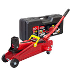 BIG RED AT84007R Torin Hydraulic Low Profile Service/Floor Jack with Dual Piston Quick Lift Pump, 4 Ton (8,000 lb) Capacity, Red
