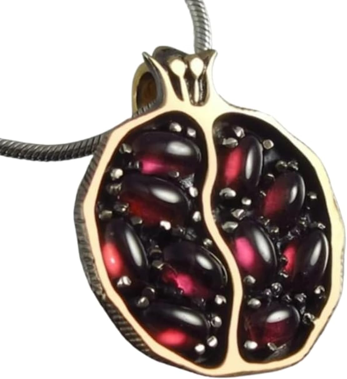 Fruit Pomegranate Pendant Necklace Red Crystal Pomegranate Stone Necklace Women Jewelry persephone necklace pomegranate jewelry Fruit Pendant Necklaces for Women