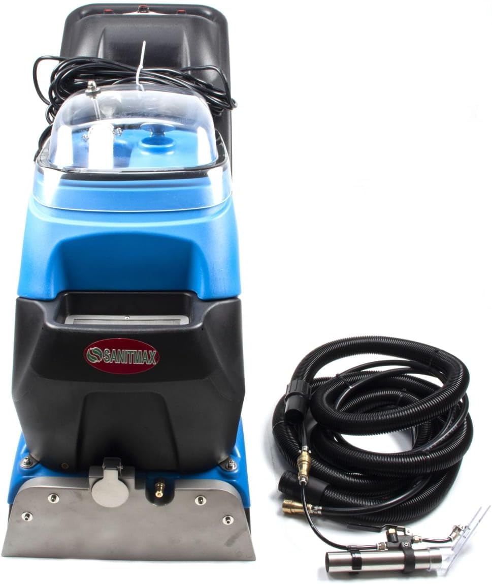 SM350 Commercial Carpet Extractor & Spotter Machine, 13.8" Cleaning Width, 160 PSI, 10.5-gal Water Tank, 8-gal Sewage Tank, 49 Ft Power Cord, with Upholstery Tool