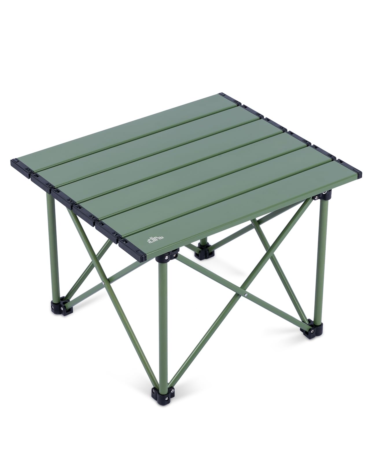 iClimb Ultralight Compact Camping Folding Table with Carry Bag (Black - S)