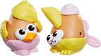 Potato Head Bunny & Chick Tots with 12 Mix and Match Pieces, Two 3-Inch Potato Bodies with 10 Accessories, Preschool Toys for Girls and Boys 2+