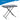 Iceberg Small Camping Personal Folding Table, Heavy Duty Utility Table, Adjustable Height, Charcoal, 19.5” L x 30” W x 28" H