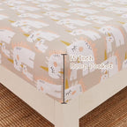 ست ملحفه کودکان یونیکورن صورتی JSD، سایز تویین، ۳ تکه، ملحفه‌های رختخواب میکروفایبر چاپ شده با طرح رنگین کمان برای دختران، جیب عمیق