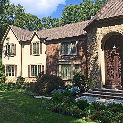 Ekena Millwork Lifetime Vinyl LJ4S14X04300BL Standard Four Board Joined, Board-n-Batten Vinyl Shutters, w/Installation Shutter-Lok's & Matching Screws (Per Pair), 14"W x 43"H, Black