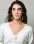 Real Aspen Leaf Earrings in Gold, Rose Gold, or Silver, Custom Jewelry for Her