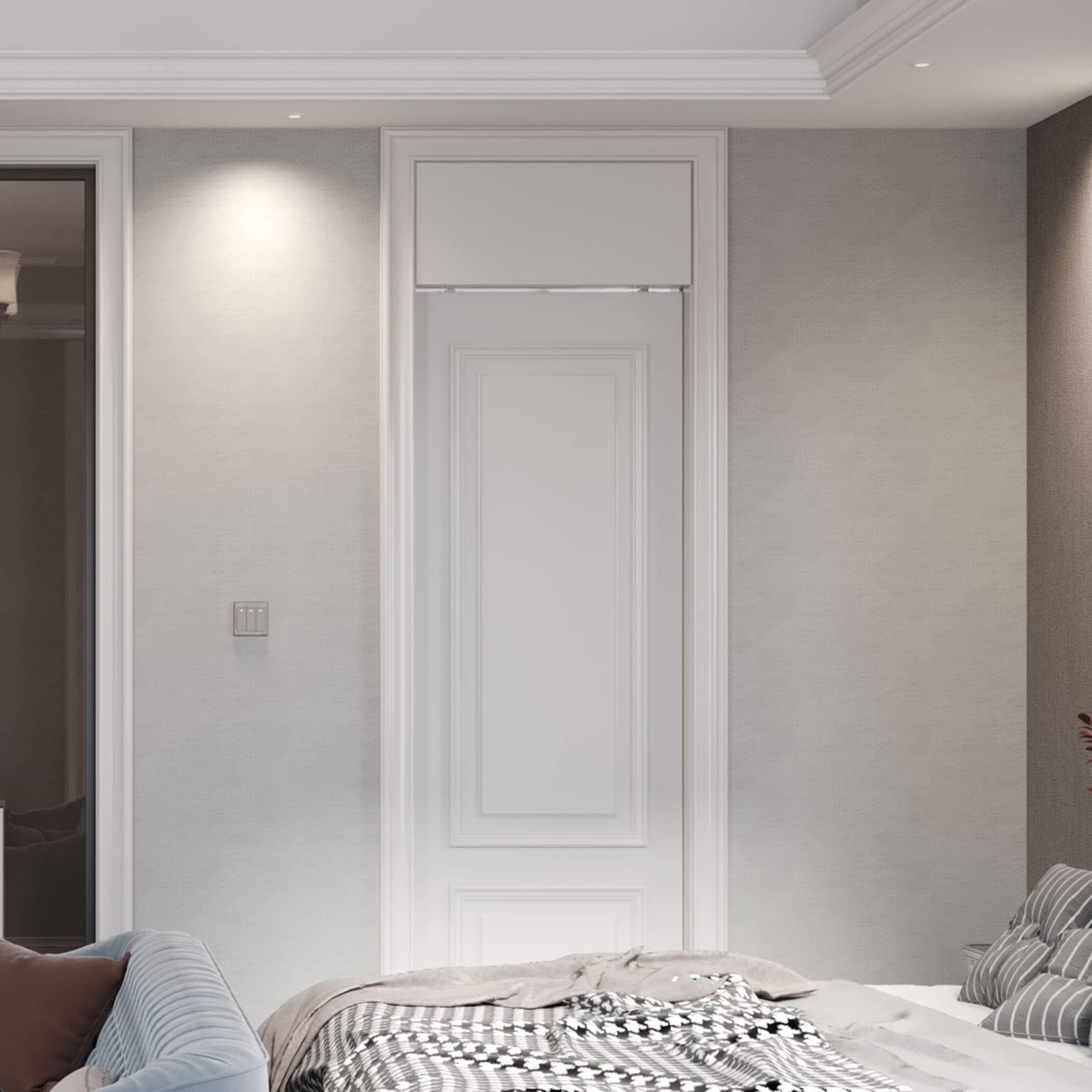 FINOSEN 5FT Commercial Grade Sliding Pocket Door Hardware Track Kit,Top Mount,Heavy Duty,Smoothly and Quite,Easy to Install,Aluminum(Door is not Included)