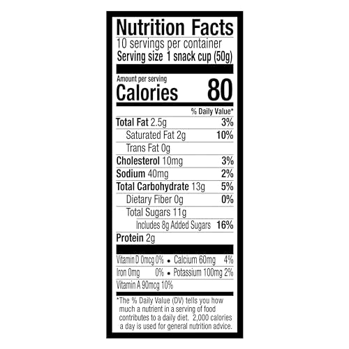 Breyers Ice Cream For a Frozen Dessert On-The-Go Natural Vanilla Snack Cups Made with 100% Grade A Milk & Cream, Sustainably-Farmed Vanilla 3 oz 10 ct