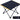iClimb Ultralight Compact Camping Folding Table with Carry Bag (Black - S)