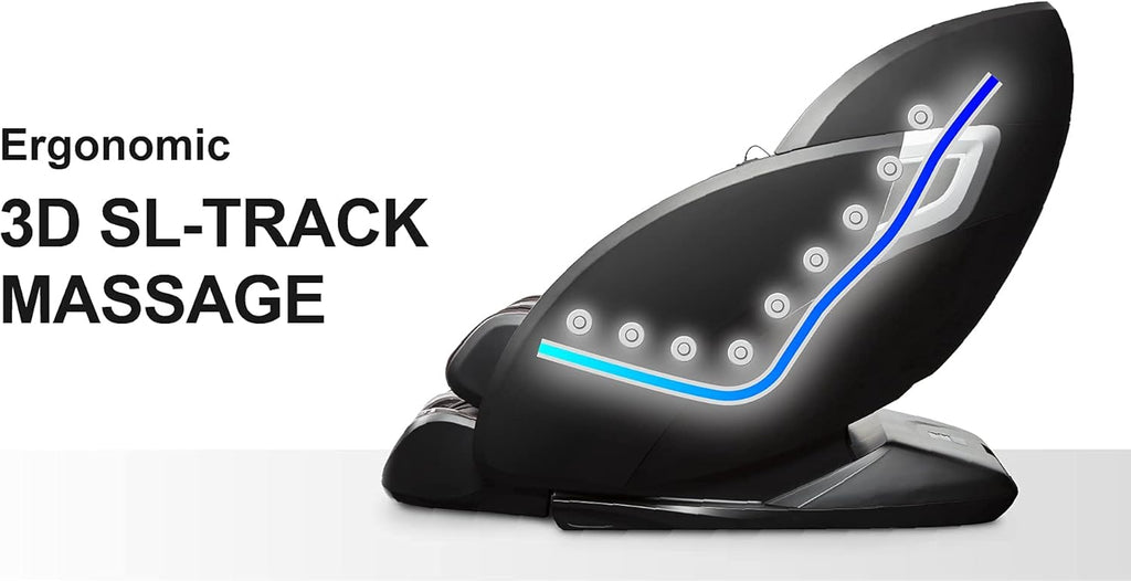 Osaki OS-Pro 3D Tecno l Taupe | Full Body Massage Chair | 3D SL-Track Full Body Massage Chair | Zero Gravity | Lumbar Heating |Auto Body Scan | Bluetooth Speaker