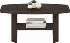 Furinno Simple Design Coffee Table, Dark Brown
