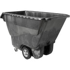 Rubbermaid Commercial Products Tilt Dump Truck, 450 lbs 1/2 Cubic Yard Heavy Load Capacity with Wheels, Black, Trash Recycling Cart for Construction/Commercial/Industrial Transportation