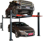 KATOOL 3.0HP 11000Lbs 4 Post Lift 4 Post Parking Service Storage Lift Lifting Height 84 Inch Extra Tall Extra Long Extra Wide 110v Four Post Parking Lift 4-Post Auto Lift Garage Lift Storage