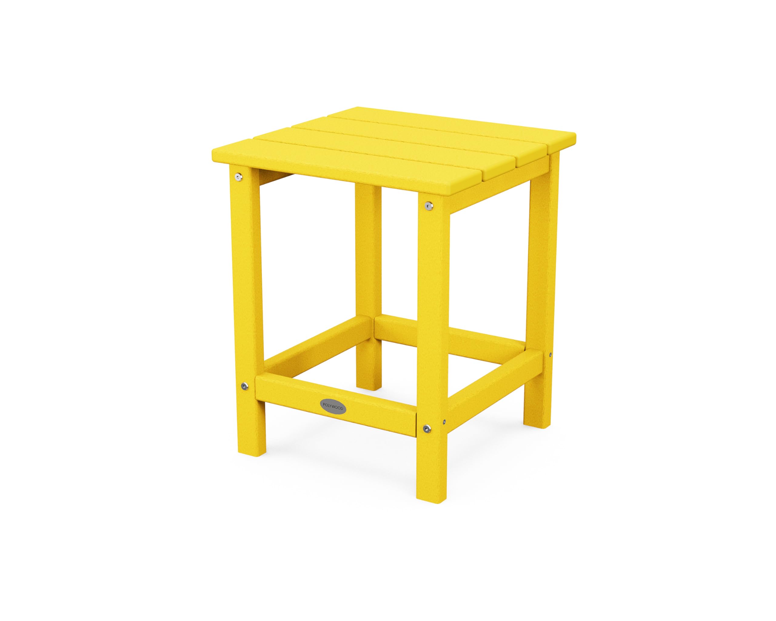 POLYWOOD Long Island 18" Side Table, White