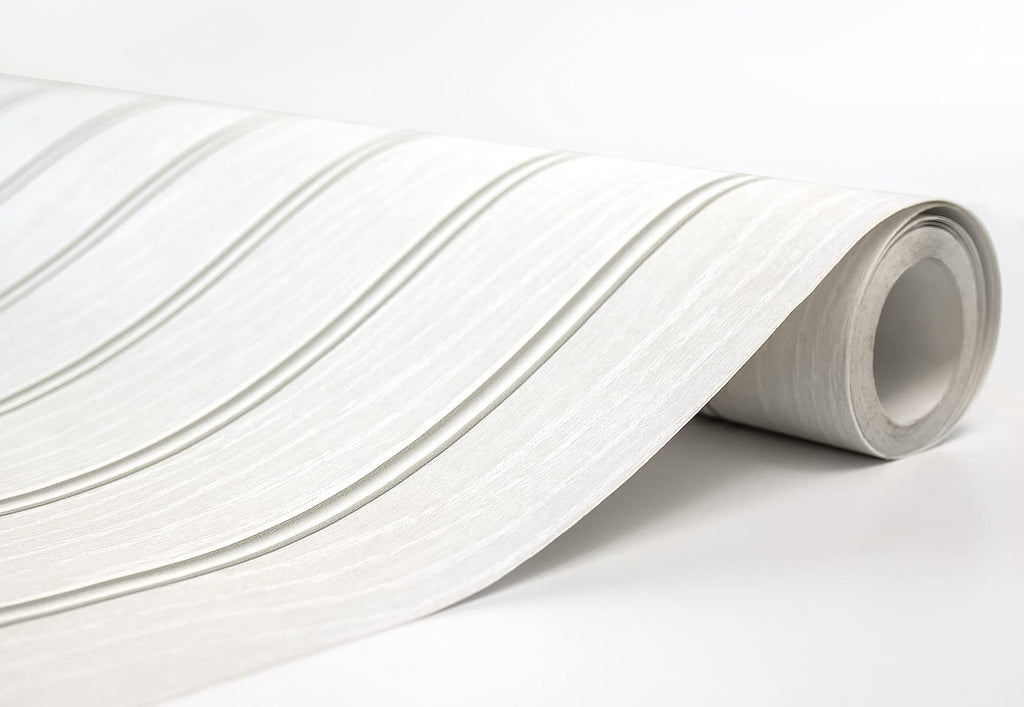 کاغذ دیواری NextWall Pearl Gray Faux Beadboard قابل چسباندن و جدا شدن