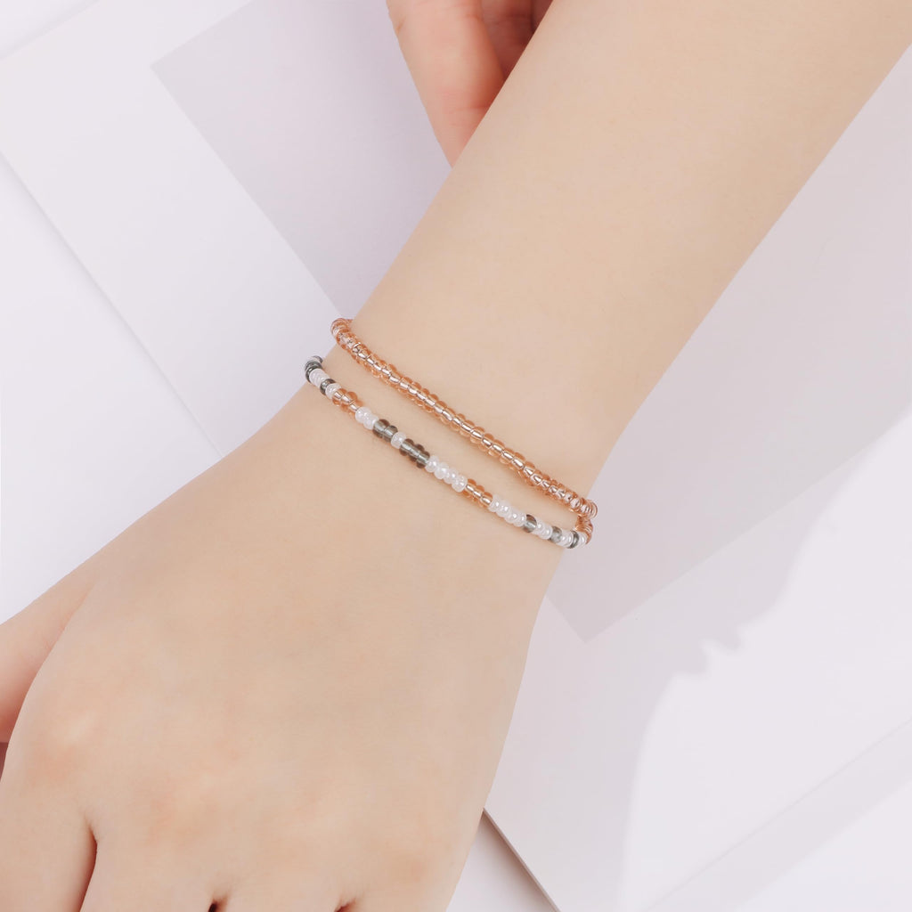 Bracelets JoycuFF en code Morse pour femmes Cadeaux inspirants pour femmes, bijoux superposés pour fille sœur meilleures amies petite amie anniversaire Saint-Valentin fête des mères cadeau de remise des diplômes