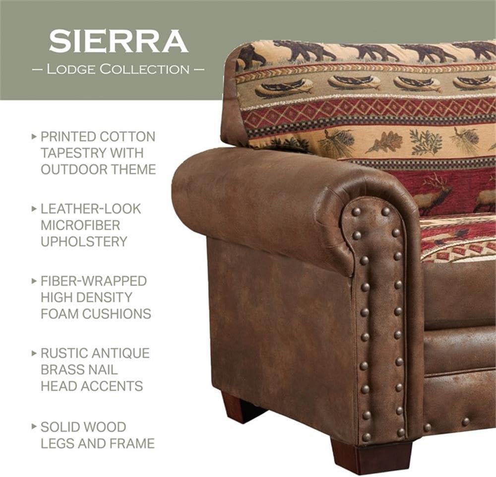 American Furniture Classics 4-Piece Sierra Lodge Sleeper Sofa