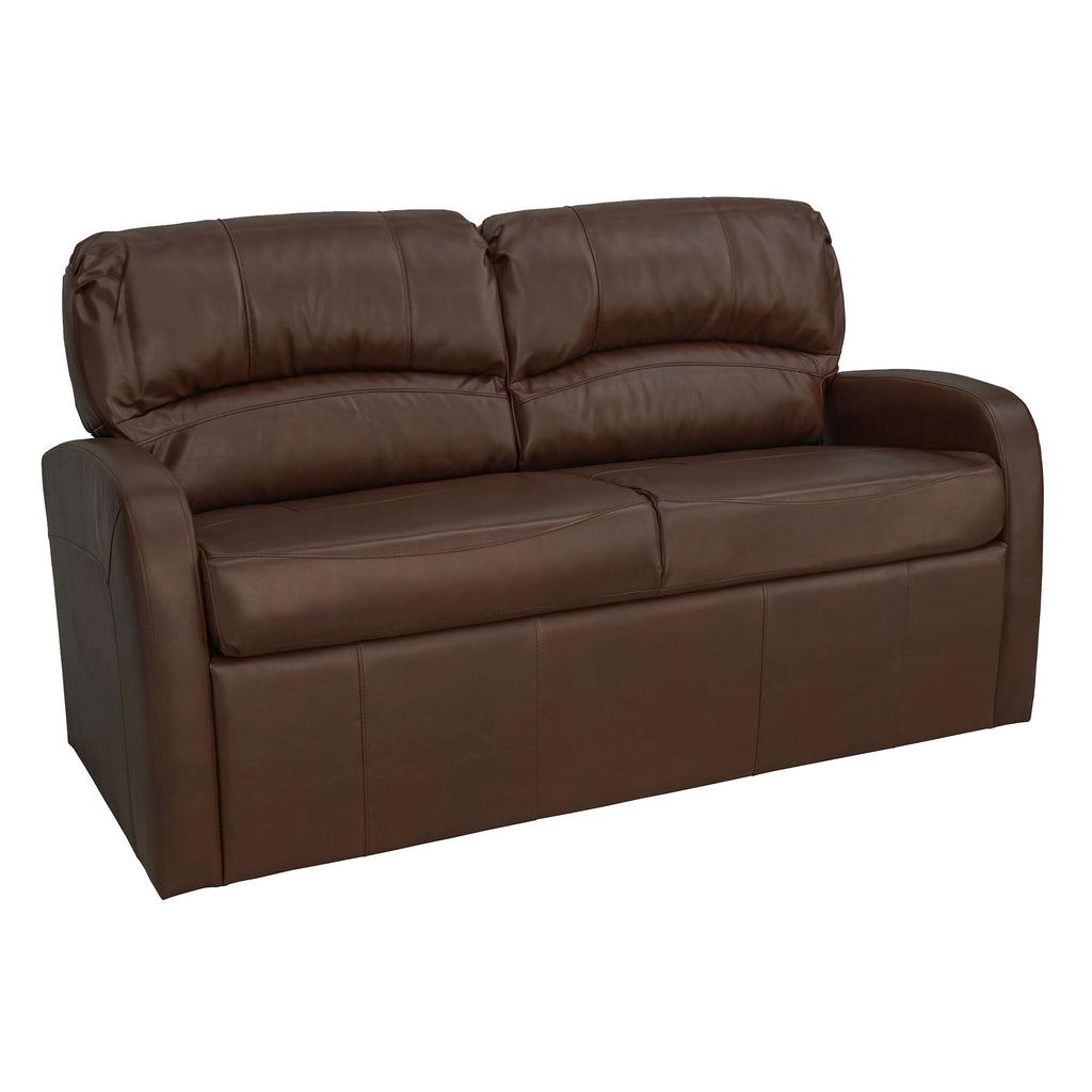 RecPro Charles Collection | 70" RV Jack Knife Sofa w/Arms | RV Sleeper Sofa | RV Couch | RV Living Room (Slideout) Furniture | RV Furniture | Camper Furniture | Chestnut