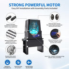 TOPENS CK2500 Automatic Sliding Gate Opener Chain Drive Electric Gate Motor for Heavy Driveway Slide Gate Up to 5700 Pounds Security Gate Operator AC Powered with 20ft Roller Chain and Remote Control