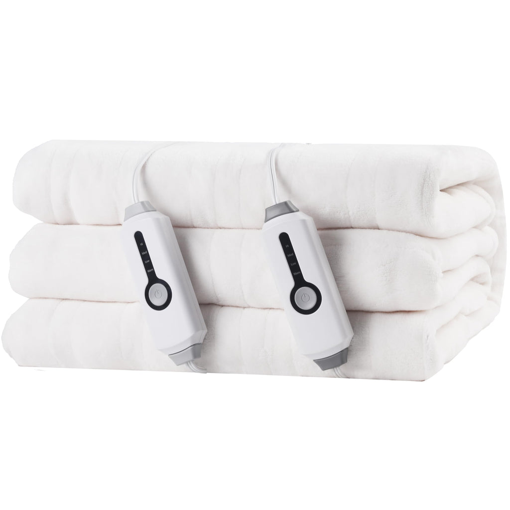 Coperta Elettrica Riscaldata 72"x84" Taglia Completa, Morbido Pile di Corallo con 4 Livelli di Riscaldamento e Spegnimento Automatico dopo 10 Ore, Lavabile in Lavatrice, Tessuto Morbido e Accogliente per la Casa, Grigio Scuro